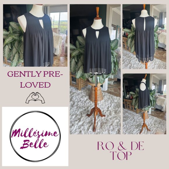 Ro De Black Sleeveless Top - Picture 3 of 8